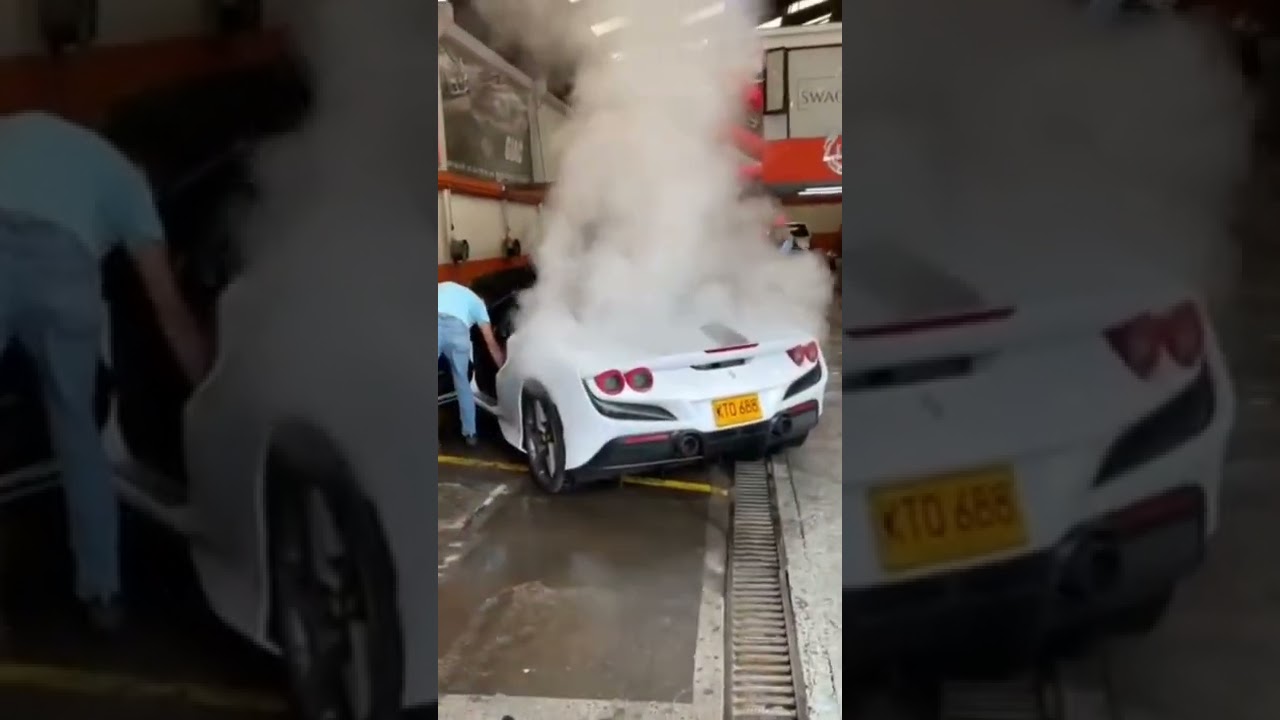 😲 Almost Burn Ferrari F8 Tribute In Over Heating 🔥🔥