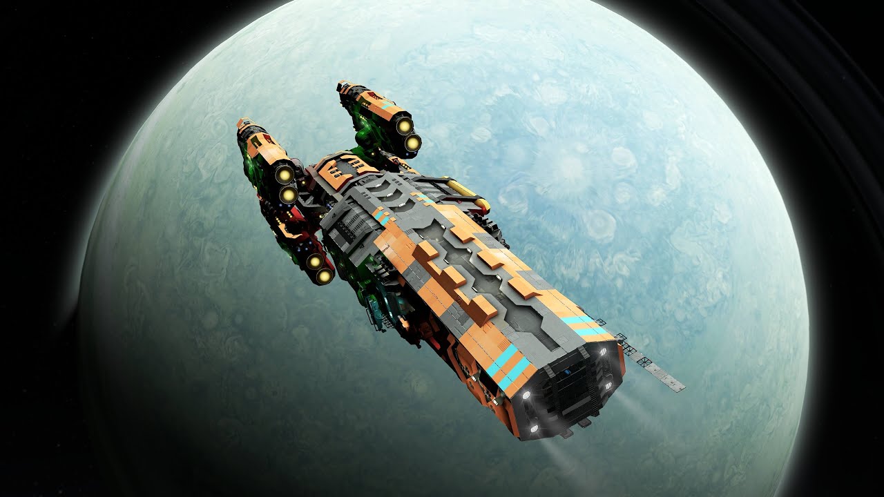 Kusari - Explorer - Space Engineers Ship Review - YouTube