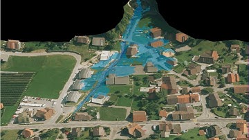 2D Simulation and visualization of dam break