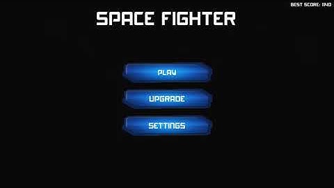 Neon Space Fighter optimized for mobile devices. Include joystick controls for movement and rotation