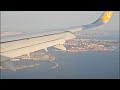 Approaching Sabiha Airport Istanbul Turkiye - قرود به میدان هوایی صابحه گوکچن استانبول ترکیه