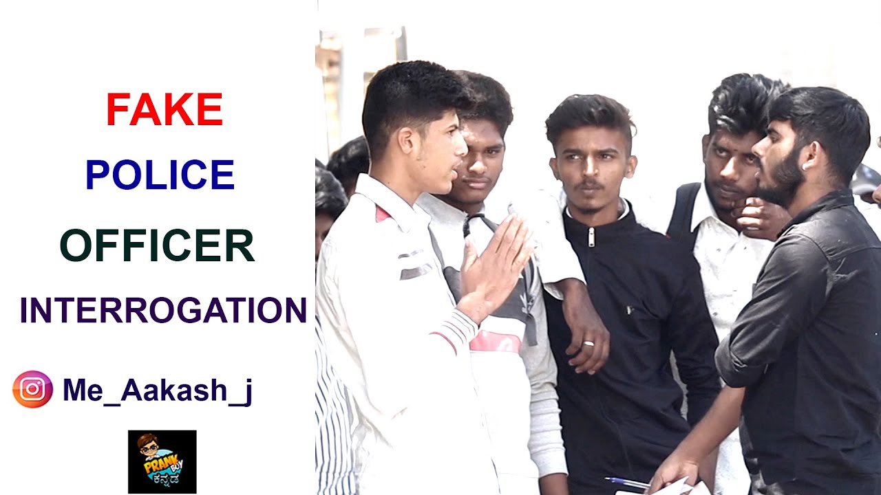 Fake Police Officer Interrogation | Prank Boy Kannada | Kannada Prank |