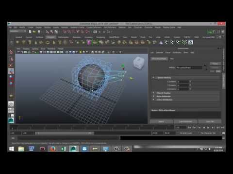 Maya 2014チュートリアル：ラティスツールの使用方法