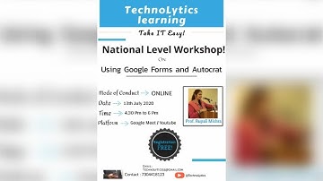 USING GOOGLE FORMS AND AUTOCRAT by TechnoLytics