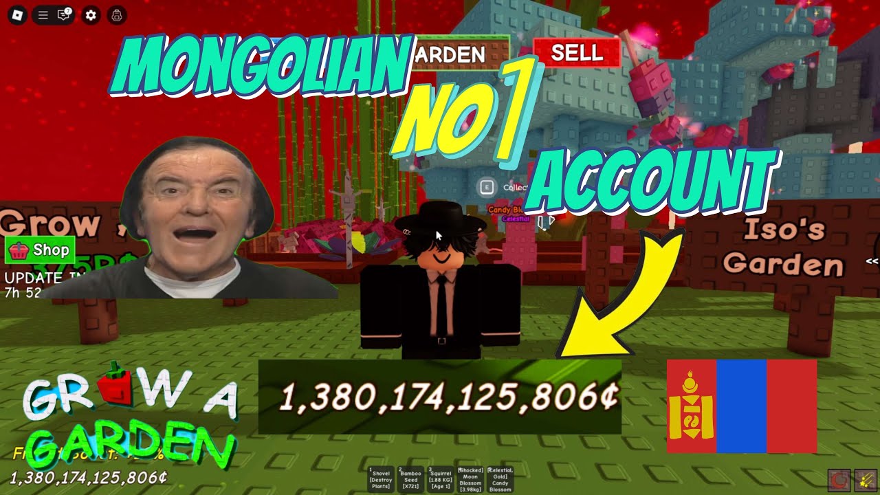 Grow a garden | гэхдээ Mongolian No1 account??? | part2