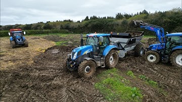 Spreading the Muck! Kerkin Agricultural Contractors.