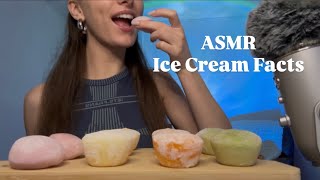 ASMR Ice Cream Facts & Mochi Ice Cream Eating