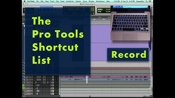 The Pro Tools Shortcut List: Record | HowToNOWTUBE