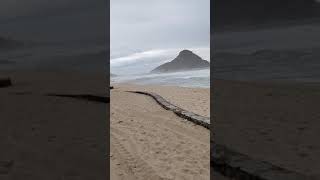 Muita chuva na praia da Macumba RJ