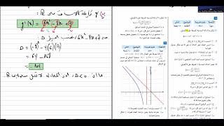 الدوال العددية || المسالة الشاملة 1  || حل بكالوريا 2014 شعبة علوم تجريبية