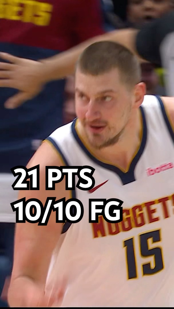 Jokić was PERFECT in the 1st half!