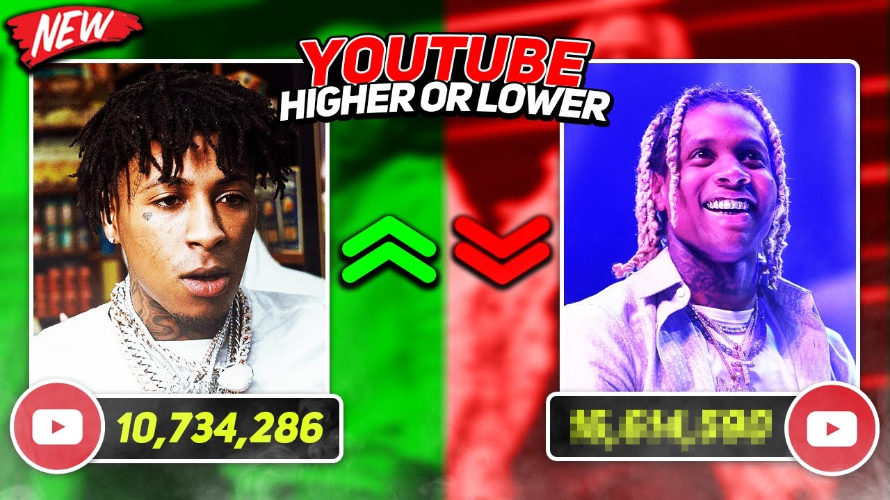 GUESS WHICH RAPPER HAS MORE SUBSCRIBERS! (HIGHER OR LOWER RAP GAME)