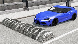 Cars vs Massive Speed Bumps #4 – BeamNG.Drive