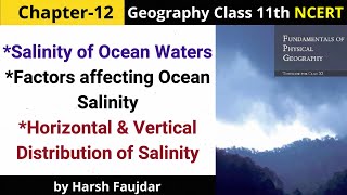 G68: Salinity of Ocean Waters, Horizontal & Vertical Distribution of Salinity | Class 11 Geography