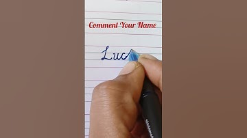 Lucky - How to write Cursive writing || Cursive handwriting Practice ||#shorts #short #shortvideo