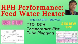HPH Performance | Feed Water Heater | TTD DCA Temperature Rise (Case Study)