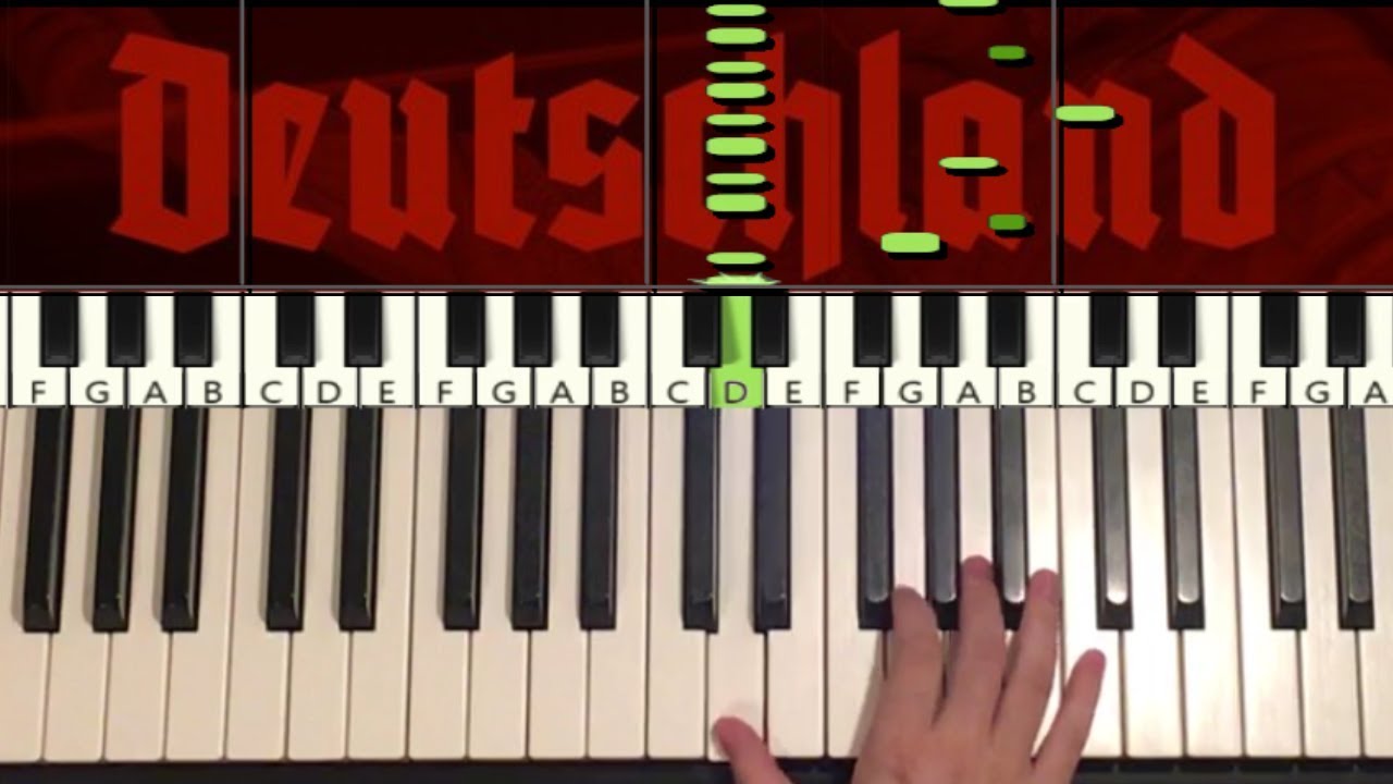 Rammstein - Deutschland (Piano Tutorial Lesson)