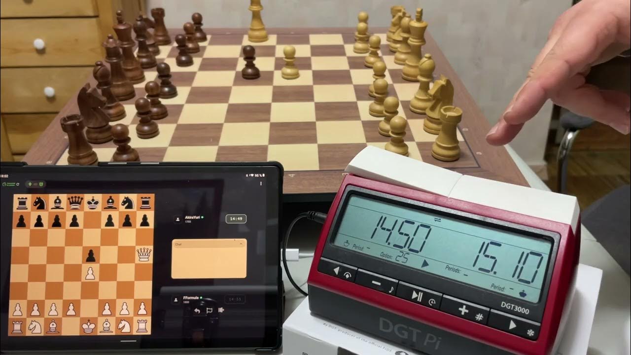 DGT Smart Board + White Pawn + DGT 3000 clock = Hybrid Chess !!! YouTube
