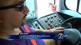 Caught on camera: Bus stop arms not stopping drivers