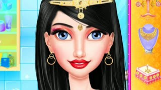 Royal Indian wedding beauty salon makeup girl||Android gameplay||new game 2022||@StylishGamerr screenshot 4