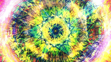 Colorful Rotating Kaleidoscope 4K Background VJ Video Effect