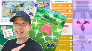 BOTH NEW Ultra Beasts CAUGHT! Ultra Space Wonders Brings SHINY Mareanie & Naganadel! (Pokémon GO)