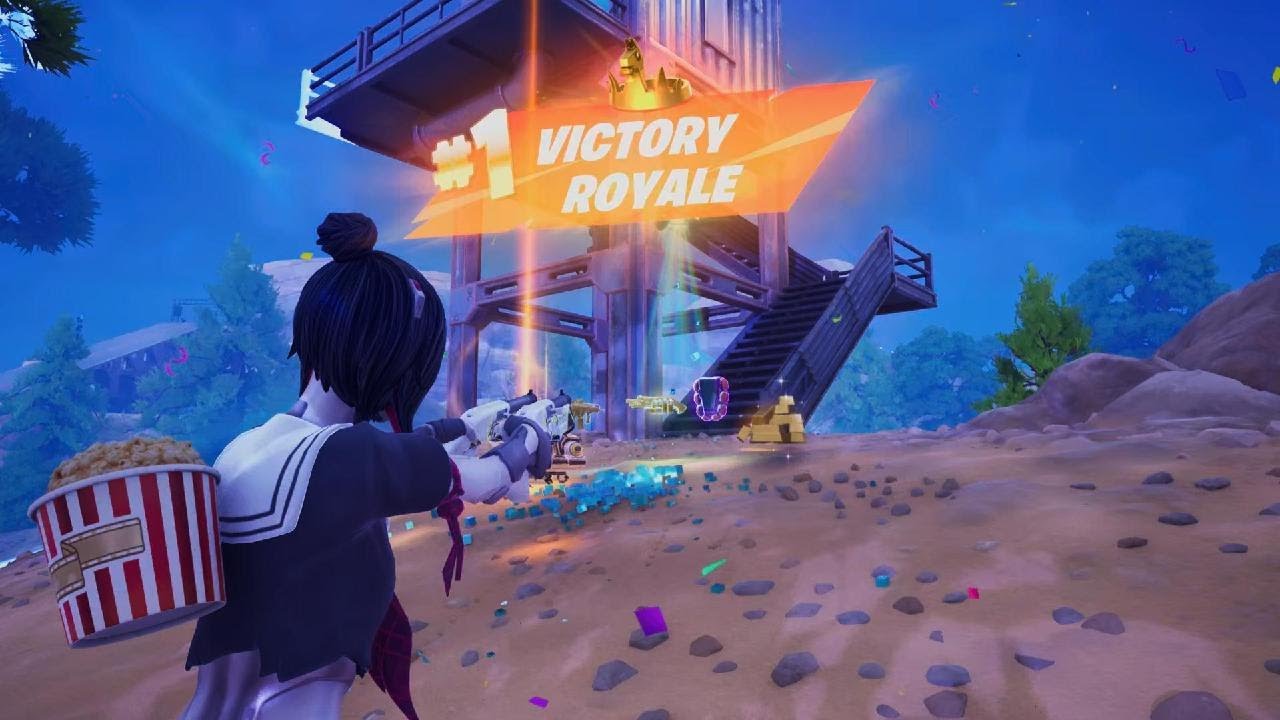 Fortnite_a bad start, but got a crown win.