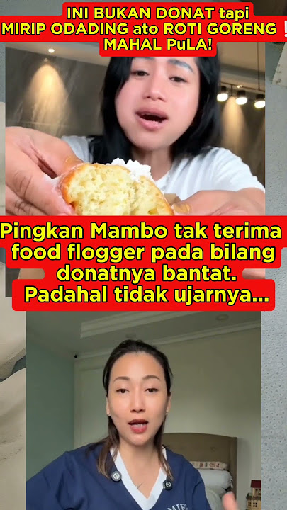 PINKAN MAMBO tak terima, Donatnya dikatain bantat😱😱 #pinkanmambo #foodblogger
