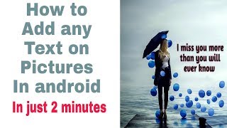 how to write text on an image in android