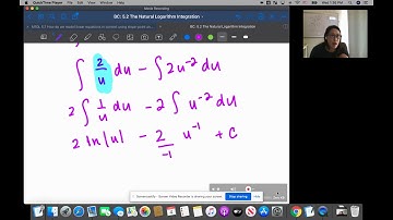 BC 5.2a Natural Logarithm Integration