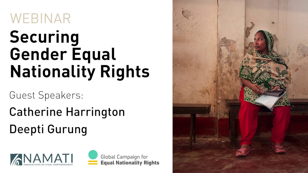 Webinar: Securing Gender Equal Nationality Rights