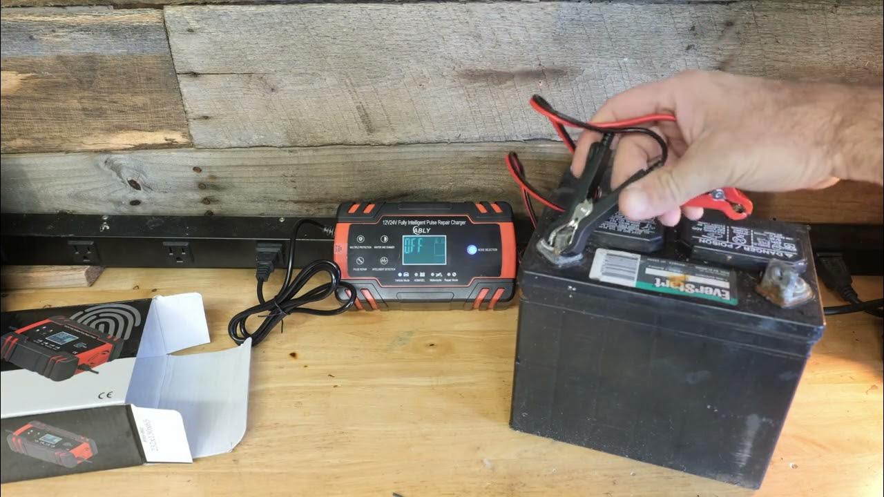 ABLY Car Battery Charger 8-Amp, 24V and 12V Battery - YouTube