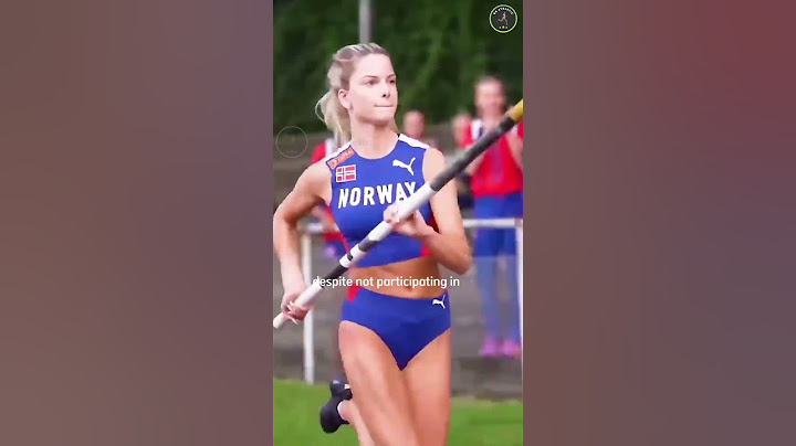 🇳🇴 Embla Matilde Njerve 😍 Cute Athletic girl slow motion #shorts #slowmotion #polevault