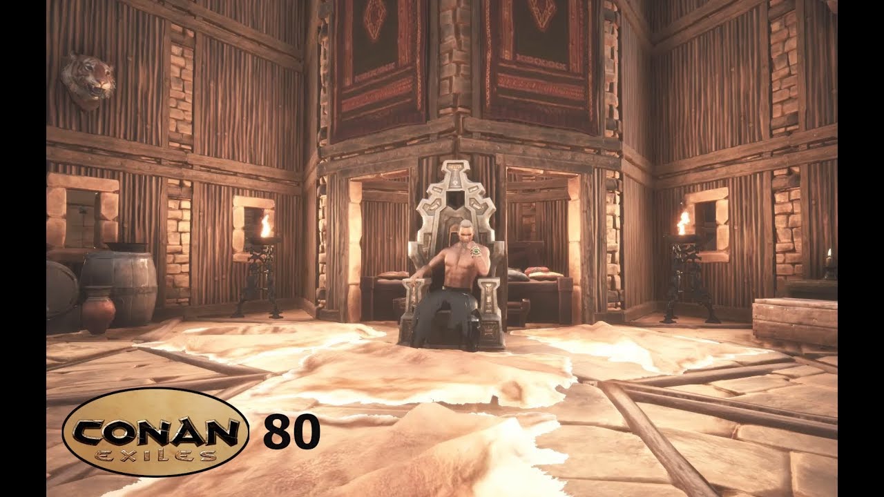 Conan Exiles S02E80 Throne room decorations YouTube