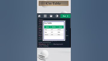 𝐂𝐬𝐬 𝐓𝐚𝐛𝐥𝐞 | #table #border #htmlcss #colors #style #css #webdesign #html #html5 @vr_codes