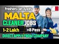 Cleaner Jobs in Malta | Jobs in Malta | How to Apply Cleaner Jobs in Malta