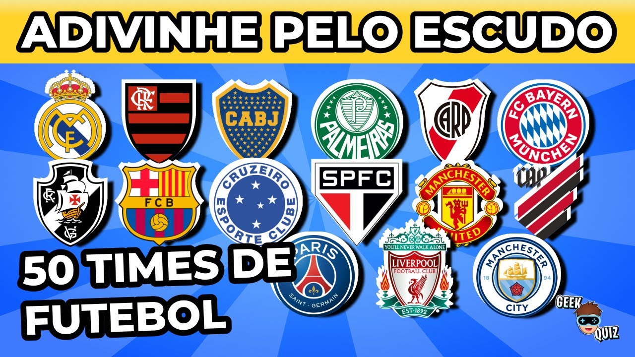 Adivinhe o ESCUDO dos Times - Parte 2