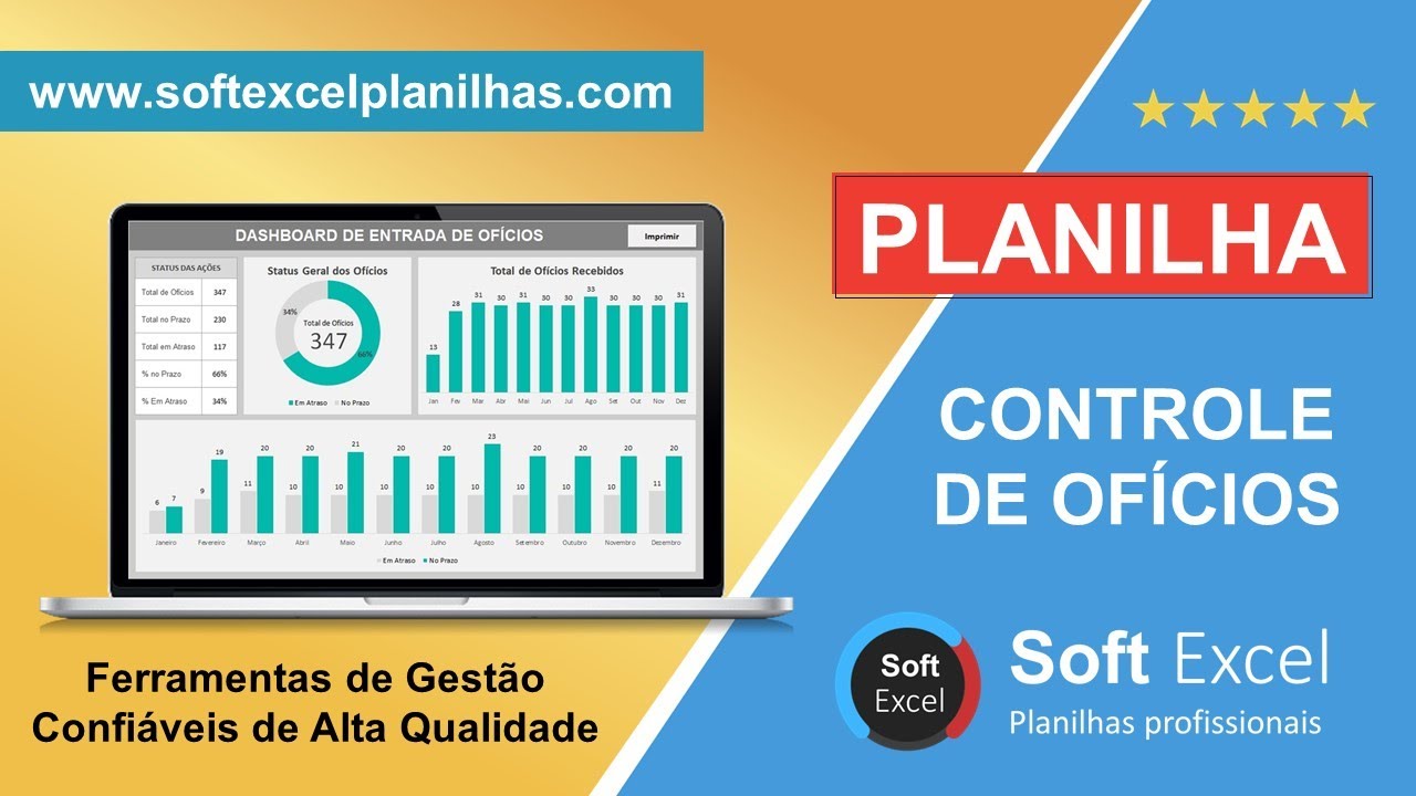 Planilha de Controle de Oficios em Excel I Soft Excel planilhas ...