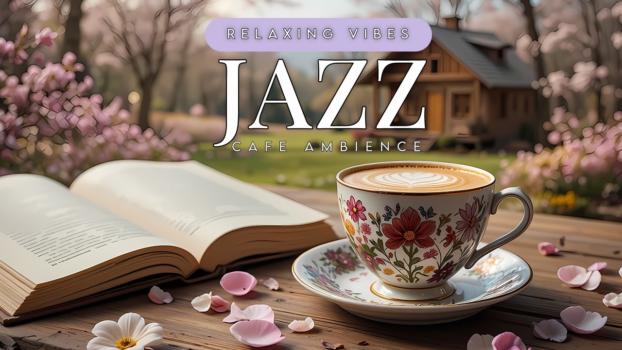 Morning Spring Jazz Vibes & Cozy Coffee Ambiance ~ Relaxing Cafe Sounds