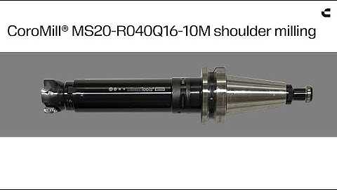 CoroMill® MS20-R040Q16-10M in Silent Tools Shoulder Milling