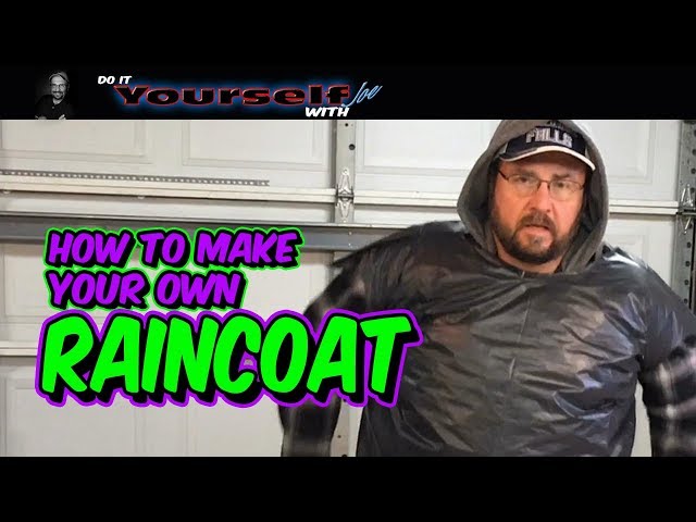 diy rain poncho garbage bag how to make a rain coat
