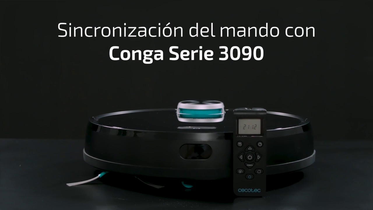 Sincronización del mando con el robot aspirador Conga Serie 3090 - YouTube