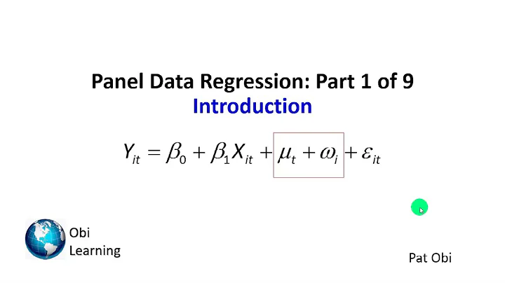 Panel Data Regression 1of9 - Introduction