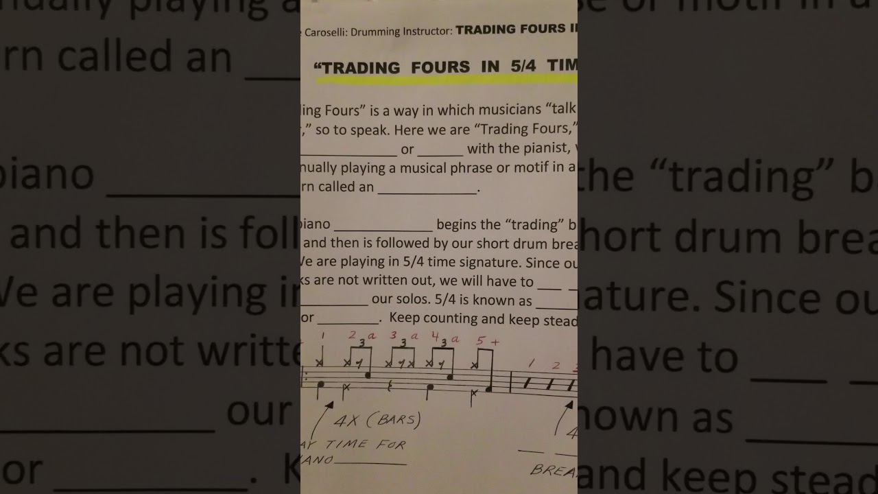 TRADING FOURS IN 5 4 TIME YouTube trading-fours-in-5-4-time-youtube