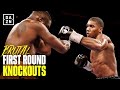 Brutal first round knockouts