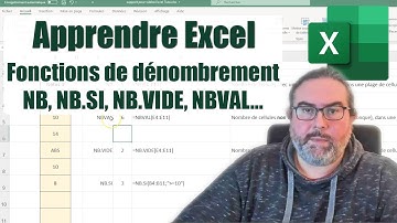 NB NB.VIDE NBVAL NB.SI NB.SI.ENS sous Excel (Fonctions de dénombrement)