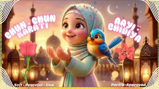 🐦 Chun Chun Karti Aayi Chidiya | Allah Hu Allah Hu | Islamic Kids Song & Nasheed 🌙