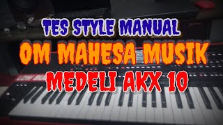 TES STYE MANUAL (MEDELI AKX 10)