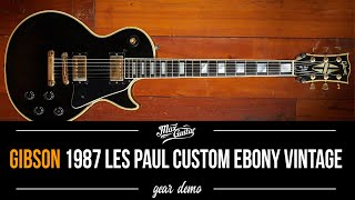 Vintage 1987 Gibson Les Paul Custom Ebony - Gear Demo