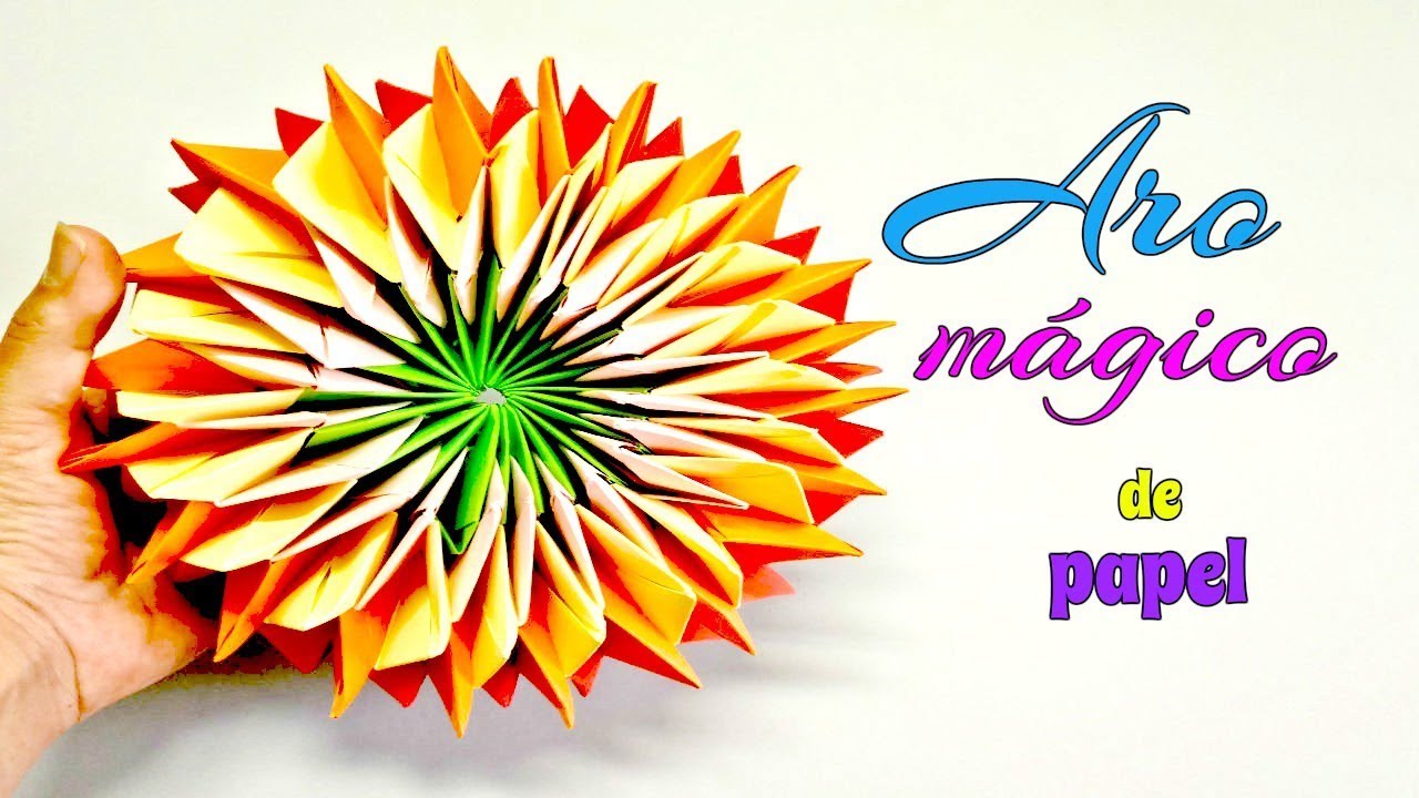 CÓMO HACER ARO MÁGICO ANTI ESTRÉS/técnica origami.
